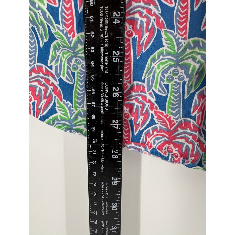 Vineyard Vines Slim Fit Whale Shirt Men's M‎ Palm Tree Print Button Down Cotton - Picture 2 of 9